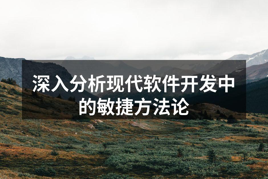 深入分析现代软件开发中的敏捷方法论